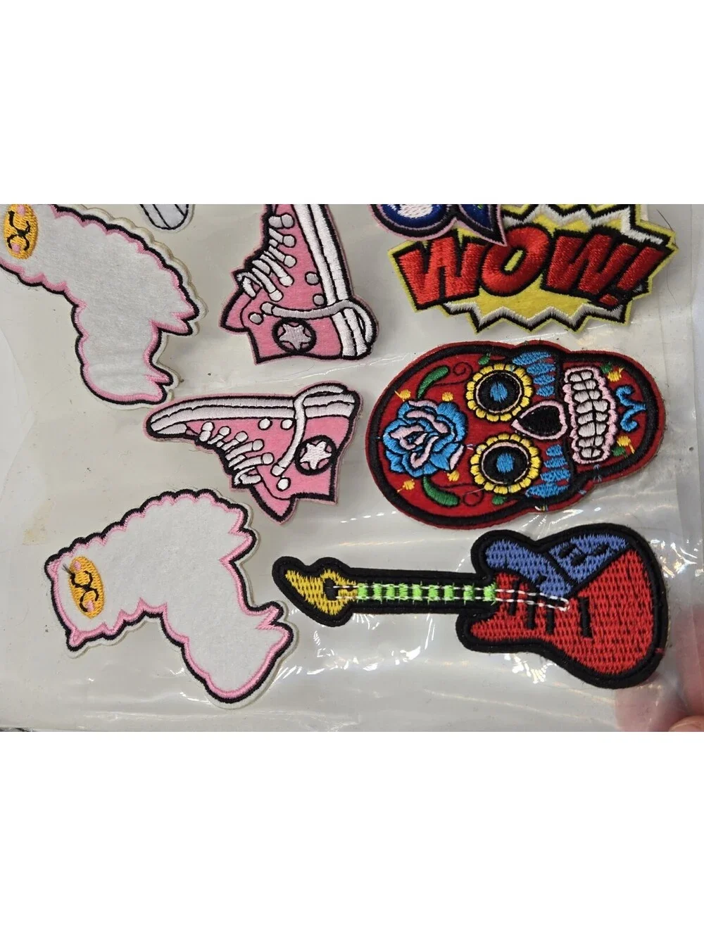 Lot of 11 Embroidered & Sequin Patches Alpaca Unicorn Skull Rainbow Shoe Y2K